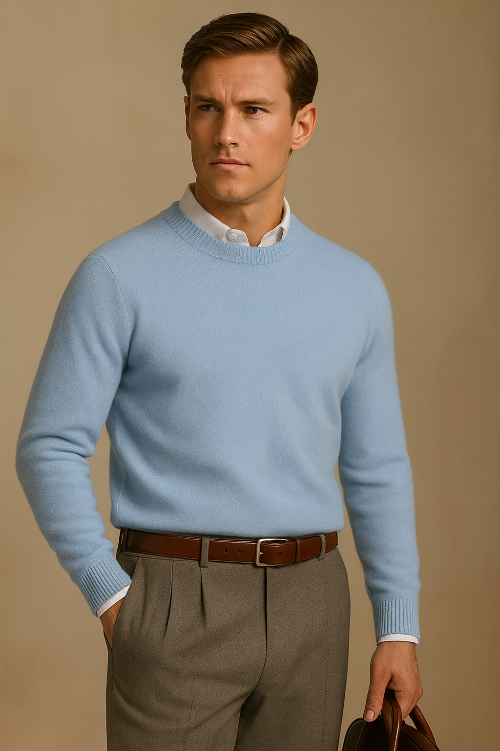 Alven Cashmere O Neck Sweater