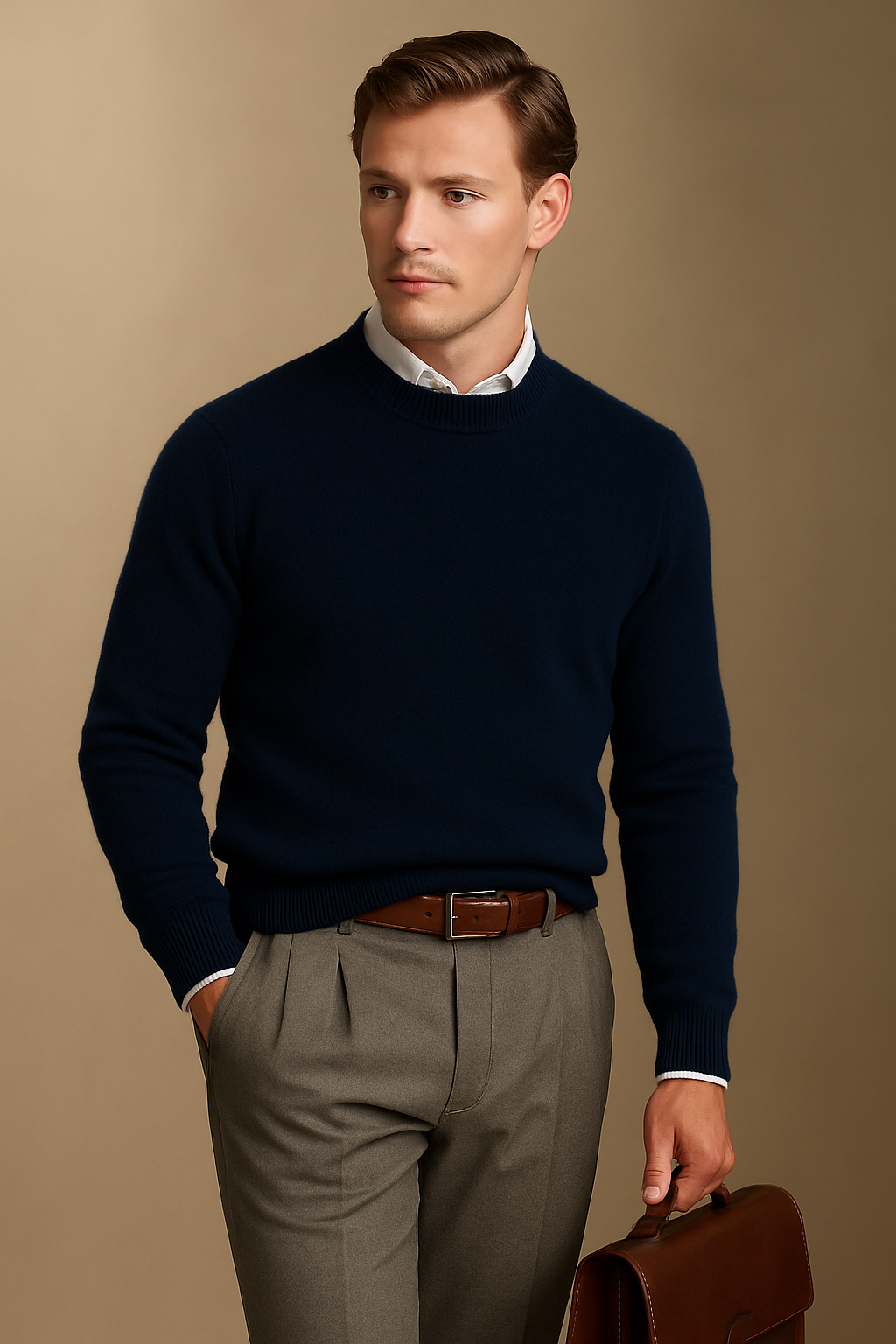 Alven Cashmere O Neck Sweater